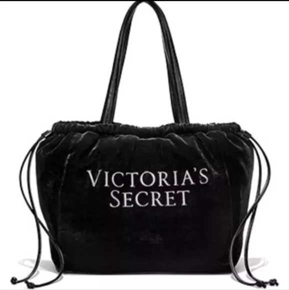Victoria's Secret Limited Edition Velvet Drawstring Tote - Picture 1 of 4
